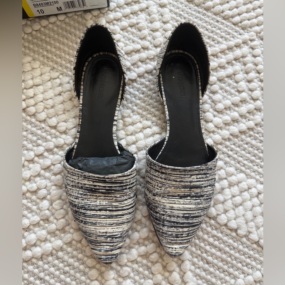 Vince Nina Snake Skin Flats
